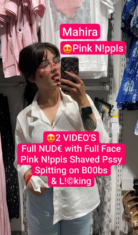 Beautiful Insta Babe MAHIRA Sensation Full NUDE with Full Face, Pink Nipples Shaved Pussy, Pressing Hard Spitting on Boobs & Licking Videos+Pics